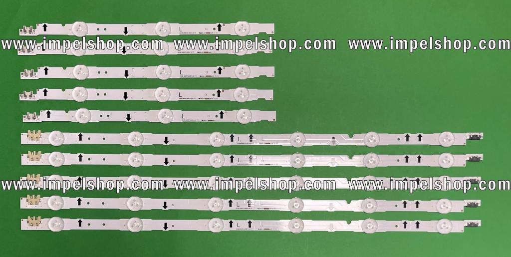 Barras De Led para TV SAMSUNG 40" set 5pcs X D4GE-400DCA-R2 6LED , BN96-30449A , & 5pcs X D4GE-400DCB-R2 3LED , BN96-30450A