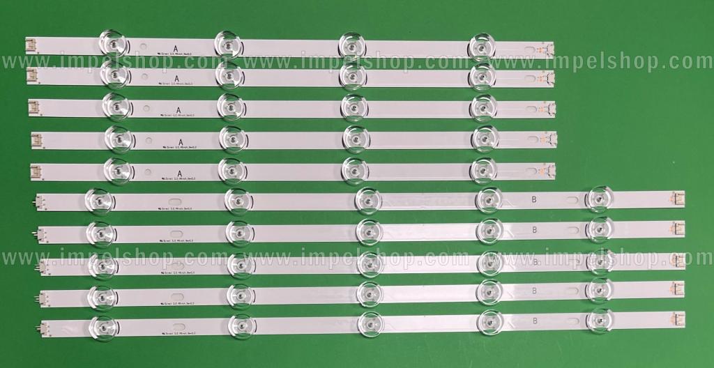 Barras De Led para TV LG INNOTEK 49" set 10pcs (DRT3.0 49" TYPE A X 5 & TYPE B X 5) (AGF78402201)