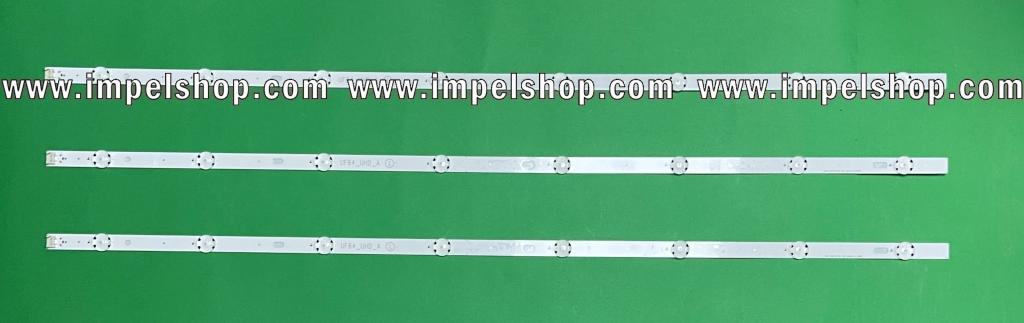 Barras De Led para TV LG 43" set 3pcs X UF64_UHD_A / LG INNOTEK DIRECT 43 INCH UHD BAR 24EA TYPE REV 0.4 , 8LED , 3V , 850MM , AGF79044301 , AGF79099701 , AGF79044601 , AGF79046802 ,