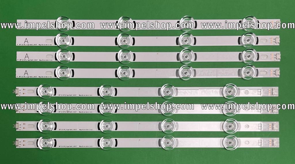 Barras De Led para TV LG INNOTEK 39" set 8pcs (DRT3.0 39" TYPE A X 4 & TYPE B X 4) (AGF78400501 , AGF78500901 , AGF78400601)