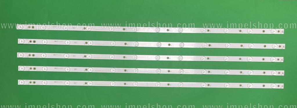 Barras De Led para TV PHILIPS 43" set 5pcs X GJ-2K16-430-D512-V4 (60LED) , LB43014 , COMPRIMENTO : 840mm , PHILIPS PART NUMBER : 996598006791 , 996599001111 ,