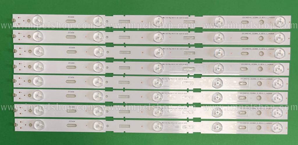 Barras De Led para TV SAMSUNG / GRUNDIG 40" set 8 pcs X 2013ARC40_3228N1_5_Rev 1.1 _ 140509 5LED , 428MM ,