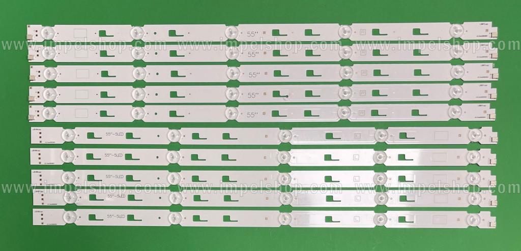 Barras De Led para TV SONY 55" set (10pcs) Sony_2015SONY55_FCOM_05_RIGHT_REV1.0 / SVY550AH0_REV00_5LED_R_150223 , 5LED X 5pcs & Sony_2015SONY55_FCOM_05_LEFT_REV1.0 / SVY550AH0_REV00_5LED_L_150223 , 5LED X 5pcs , SYV5544 , SVY550A ,