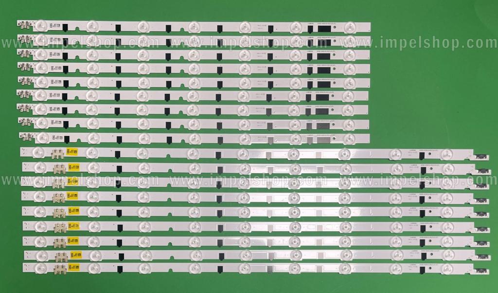 Barras De Led para TV SAMSUNG 50" set 2013SVS50F R 7 REV1.9 130130 / D2GE-500SCA-R3 7LED X 9SZT & 2013SVS50F L 9 REV1.9 130130 / D2GE-500SCB-R3 9LED X 9SZT , BN96-27900A & BN96-27901A