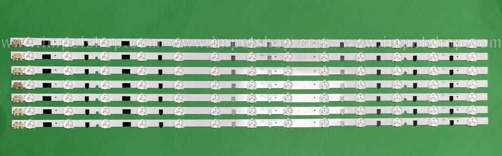 Barras De Led para TV SAMSUNG 39" / 40" set SAMSUNG 2013SVS39F L8 REV1.9 130212 , D2GE-390SCA-R3 , 8LED X 7pcs & SAMSUNG 2013SVS39F R 5 REV1.9 130212 , D2GE-390SCB-R3 , 5LED X 7pcs