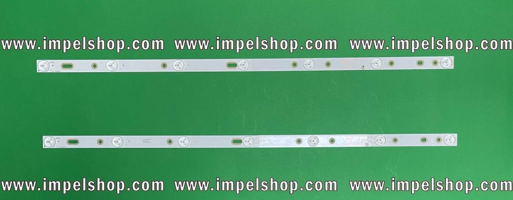 Barras De Led para TV CHANGHONG / MANTA 32" set 2pcs X MS-L1225 V2 2017-01-03 , 7LED , TENSÃO : 3V , COMPRIMENTO : 598MM