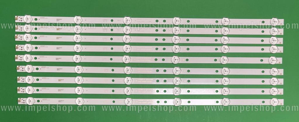 Barras De Led para TV PHILIPS 49" set 9 pcs , 8pcs X 4708-K49WD7-A1 213K21-5490WD7 , 6LED , 3V , 505MM & 1pcs X K490WD7 A1 2015-4-23, 4708-K49WD7-A1213K , 6LED , 3V , 505MM