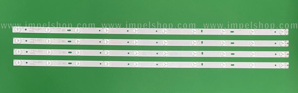 Barras De Led para TV CHANGHONG / SUNNY 39" set 4pcs X MS-0818 V4 / 180 DT0-391900-1H , 10LED , COMPRIMENTO : 758MM