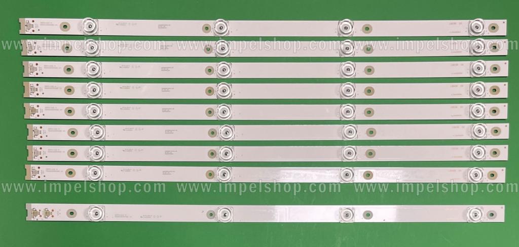 Barras De Led para TV TCL 55" set 9pcs , 8pcs X 55HR330M04A5 V4 , 6V , 523MM , 4LED & 1pcs X 55HR330M04B5 V4 , 6V , 523MM, 4LED , 4C-LB5504-HR15J , 4C-LB5504-HR16