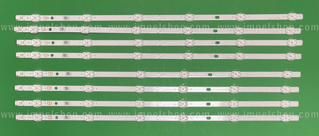 Barras De Led para TV HITACHI 50" set , 4pcs X SVV500A81_A_Rev00_170717 & 4pcs X SVV500A81_B_Rev00_170717