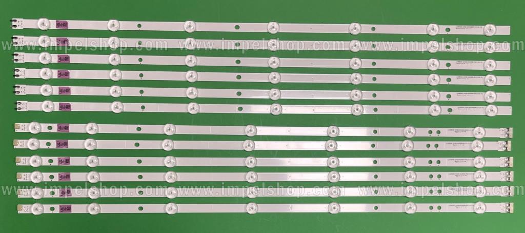 Barras De Led para TV SAMSUNG 60" set D3GE-600SMA-R2 , SAMSUNG 2013SVS60 3228N1 B2 L07 , BN96-29074A X 6pcs & D3GE-600SMB-R1 , SAMSUNG 2013SVS60 3228N1 B2 R07 , BN96-29075A X 6pcs