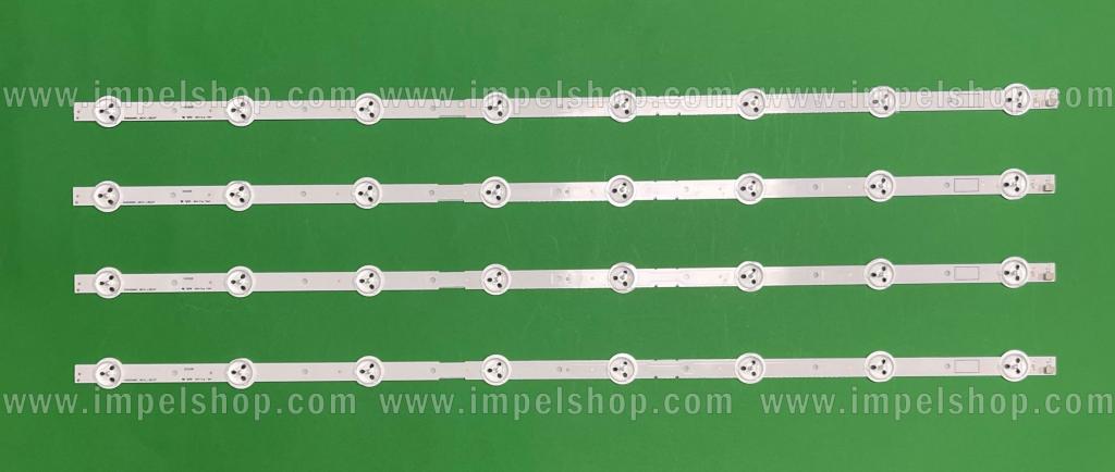 Barras De Led para TV SONY 32" set 4pcs X SVG320AE1_REV4_130107 , 8LED , 620MM , 3V ,