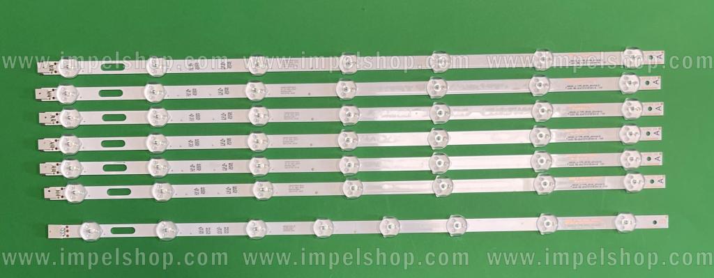 Barras De Led para TV VESTEL 48" / 49" set 7pcs, 6pcs X 48DLED_A-TYPE_REV01_2014.05.07 / 49DLED_A-TYPE_REV00_2014.04.15, 7LED 461MM & 1pcs X 48DLED_B-TYPE_REV01_2014.05.07 / 49DLED_B-TYPE_REV00_2014.04.15, 8LED 461MM