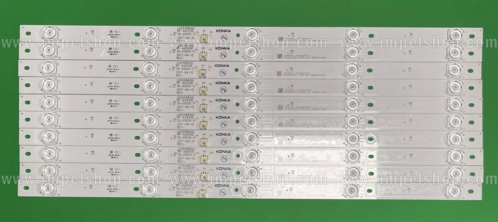 Barras De Led para TV KONKA 55" set 10pcs X RF-AA550E30-0501S-11 , LED55R8100 , 5LED