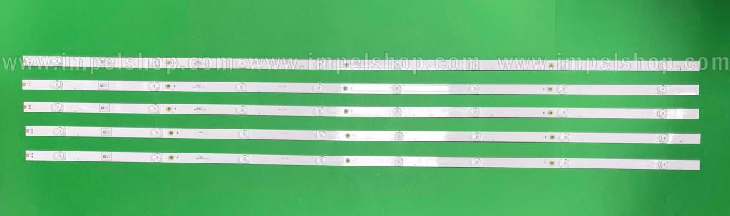 Barras De Led para TV HISENSE 55" set 5pcs X LB55143 CRH-BK55S1U813030T0508820-REV1.0 , E469119 , 8LED , 1040MM, 3V ,