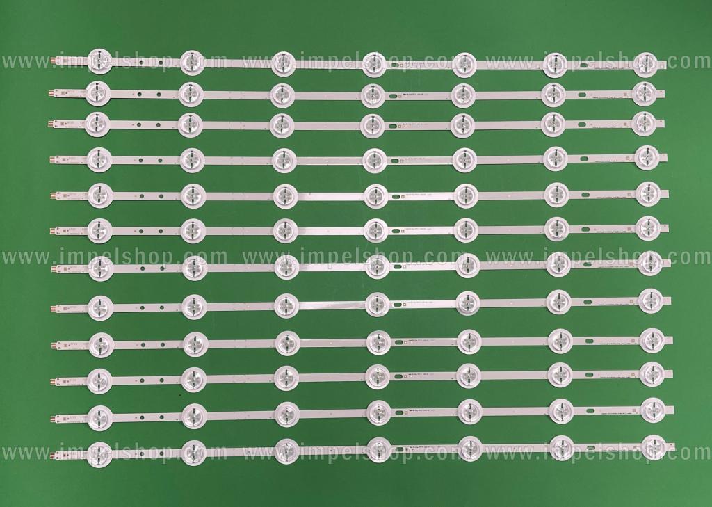 Barras De Led para TV SAMSUNG 55" set 12pcs X SAMSUNG 2014CURVED55-FCOM9-REV1.0 , SVS550AB5 REV7.1 7COB 140702 , 7LED , 3V , 592MM , BN96-01206A , BN96-01206B , BN96-01206C