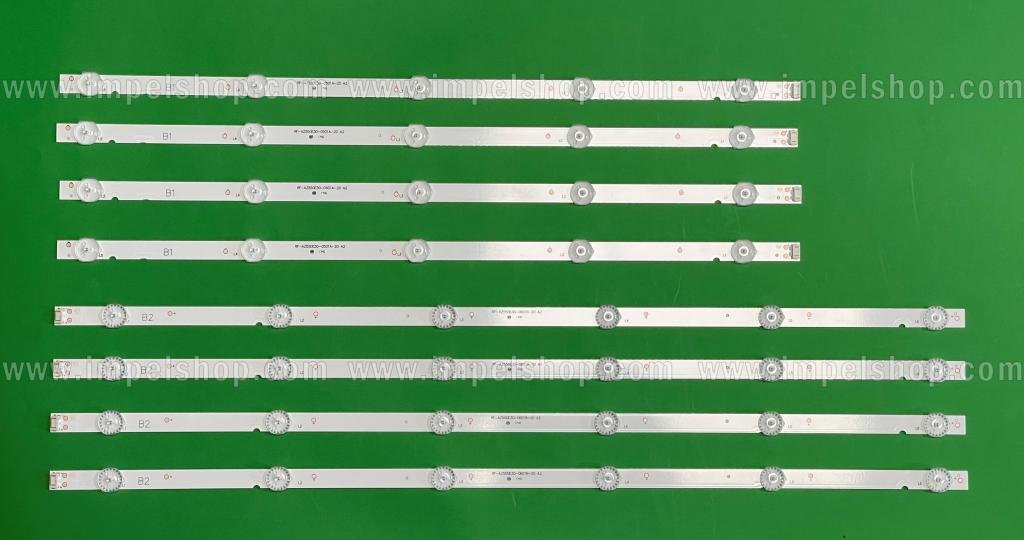 Barras De Led para TV LG 55" set 8pcs , 4pcs X RF-AZ550E30-0501A-12 & 4pcs X RF-AZ550E30-0601B-12 , YAL13-00530300-37 ,