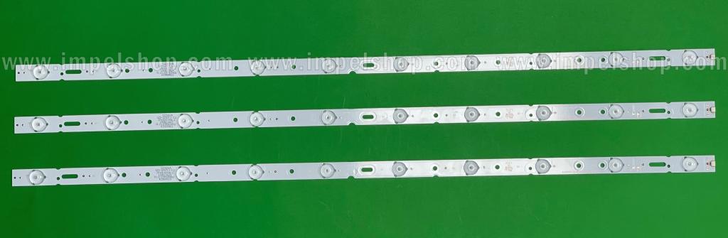 Barras De Led para TV TCL 39" set 3pcs X KJ395D10-ZC14F-02 / 01 , 303KJ395033 , 10LED , 746MM , 3V