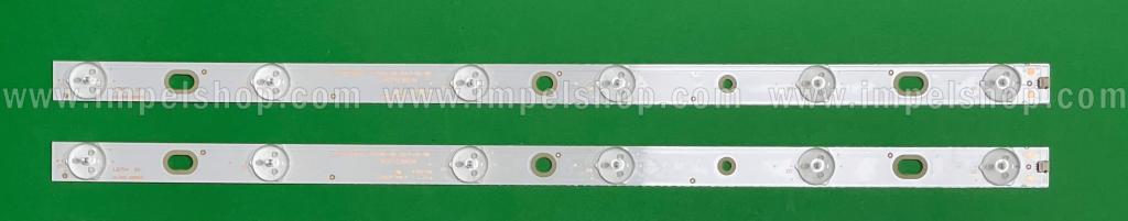 Barras De Led para TV TCL set 2pcs X OD236D06-ZC21AG-08 2017-02-08 6S1P / 303TT036039 , 6LED ,