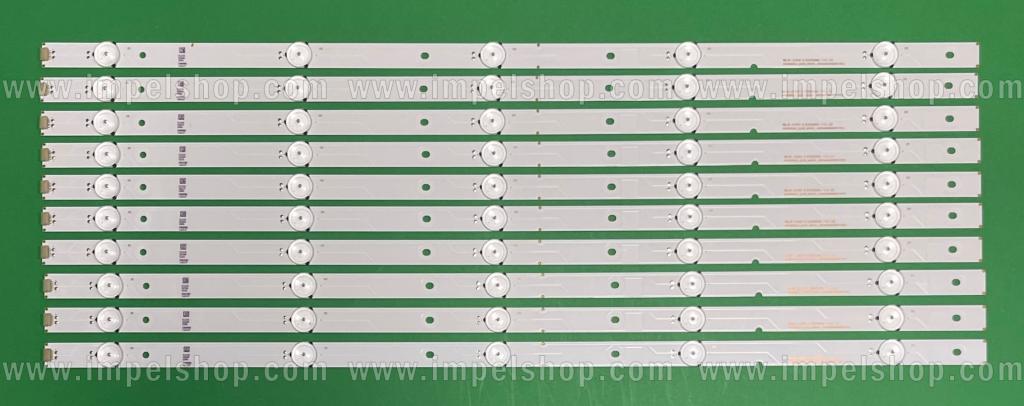 Barras De Led para TV INSIGNIA / HISENSE 55" set 10pcs X SAMSUNG_2015CHI550_FCOM_05_E33_15_REV1.0 , LM41-00213A , SVH550AL2_5LED_REV01_160104, 5LED , 559MM ,