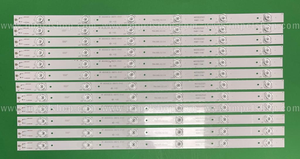 Barras De Led para TV SUNNY 55" set 12pcs X RF-BS550E32-0601S-01A3 , 6LED , 3V , 571MM