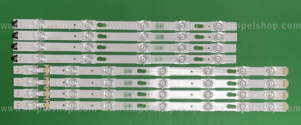 Barras De Led para TV SAMSUNG 43" set , 4PSC X V6DU-430DCA-R2 ,7LED & 4pcs X V6DU-430DCB-R2 , 5LED , BN96-39781A & BN96-39782A , LM41-00269A & LM41-00268A