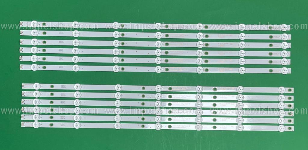 Barras De Led para TV PHILIPS 55" set 12pcs , 6pcs X 4708-K550WD-A4213K21 & 6pcs X 4708-K550WD-A4213K31