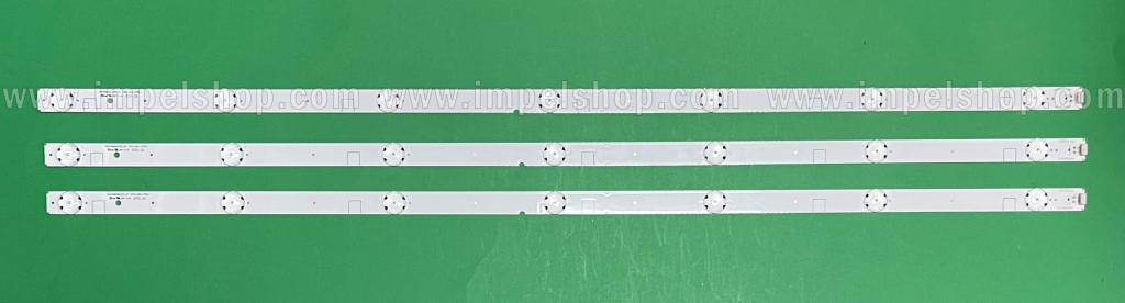 Barras De Led para TV SHARP 40" set 3pcs X RUNTKB620WJZZ_40 7LED_R00_170817 , 7LED , 3V , 784MM