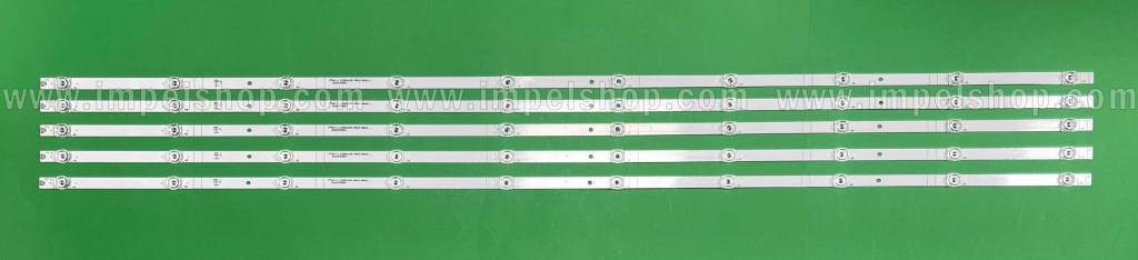 Barras De Led para TV HISENSE 58" set 5pcs X JL.D580A1330-365AS-M_V02 , 10LED , 1100MM , 3V ,