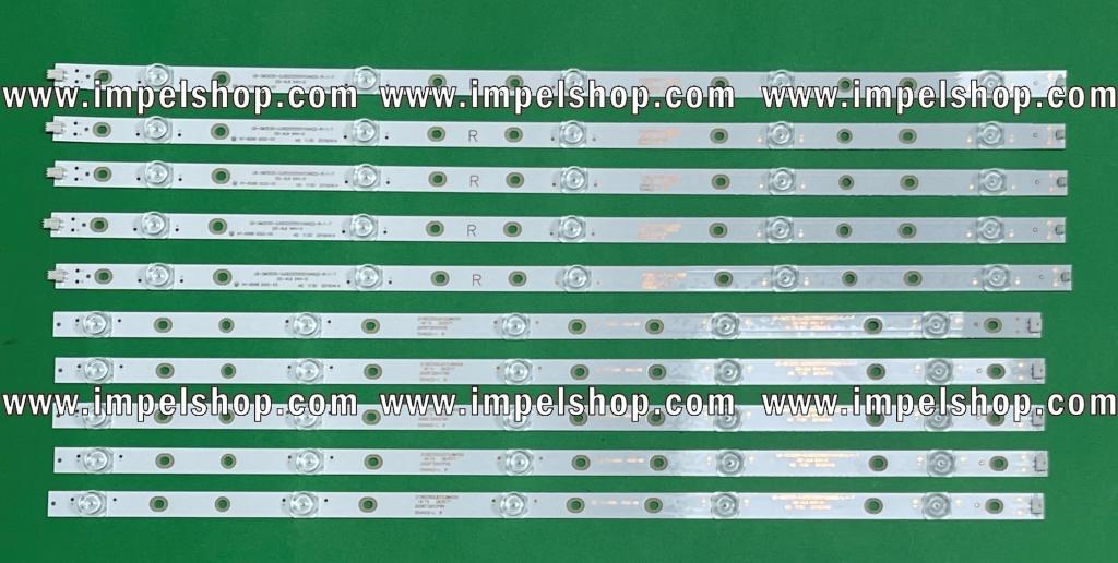 Barras De Led para TV PHILIPS 55" set 10pcs , 5pcs X LB-GM3030-GJ0D22555X10AN22-L-1-H LED 5LED & 5pcs X LB-GM3030-GJ0D22555X10AN22-R-1-H LED 5LED , ORIGINAL PART NUMBER : 996592001080