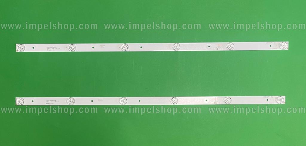 Barras De Led para TV TCL 32" set 2pcs X CC02320D562V04 / CC02320D562V08 / SJ.HL.D3200601-2835BS-F / 320E9 2X6 , 560MM , 6V , 6LED