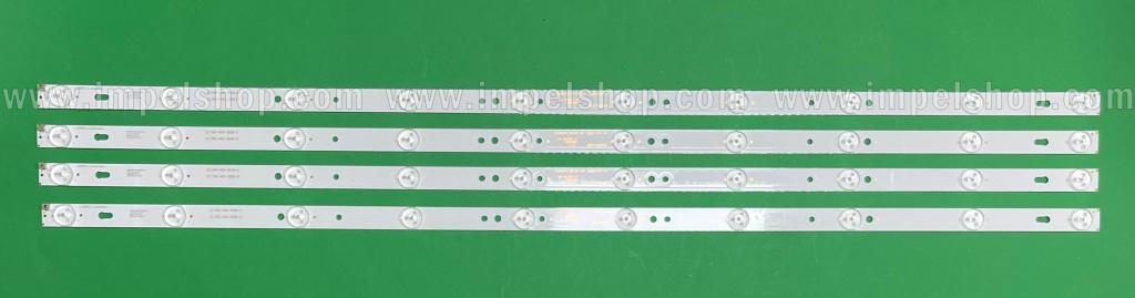 Barras De Led para TV TCL 40" set 4pcs X 0D40D10-ZC14F-03 / 0D40D10-ZC14F-02 , 10LED , 3V , 780MM