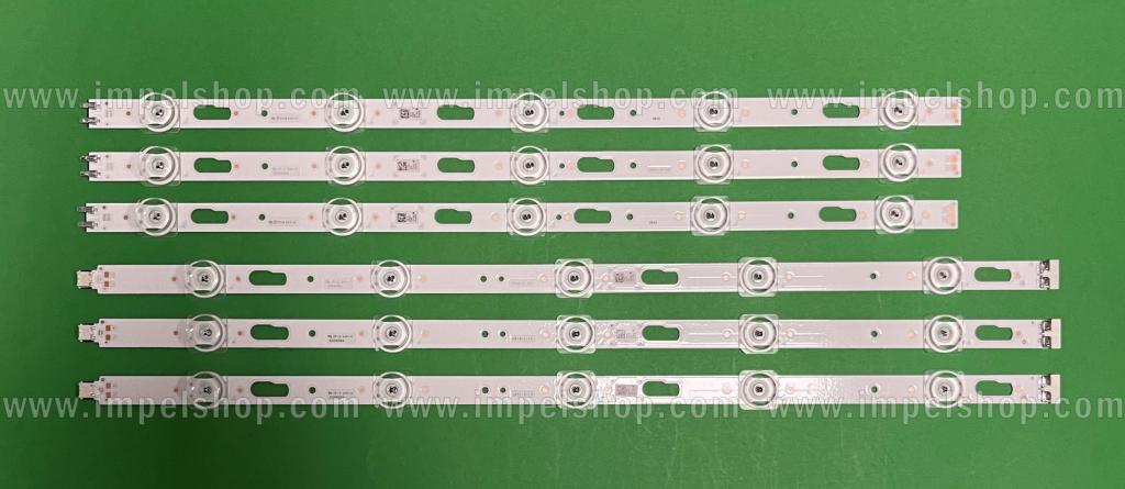 Barras De Led para TV SAMSUNG 43" set BN96-50319A / BN96-50320A 6pcs , 3pcs X BN96-50319A / LM41-00886A/904A & 3pcs X BN96-50320A / LM41-00885A/903A , JL. D430A1330-408AL-M_V02 / JL. D430A1330-408AR-M_V02