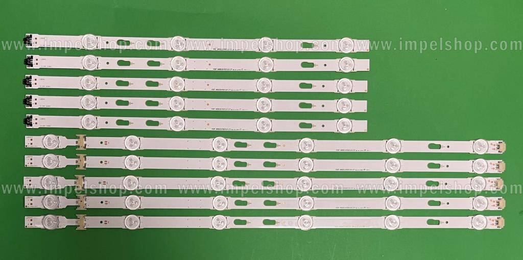 Barras De Led para TV SAMSUNG 48" set 10pcs , 5pcs X V5DF-480DCA-R2 & 5pcs X V5DF-480DCB-R2 , BN96-34786A & BN96-34785A , S_5J63_48_FL_R4 LM41-00117L & S_5J63_48_FL_R4 LM41-00106R