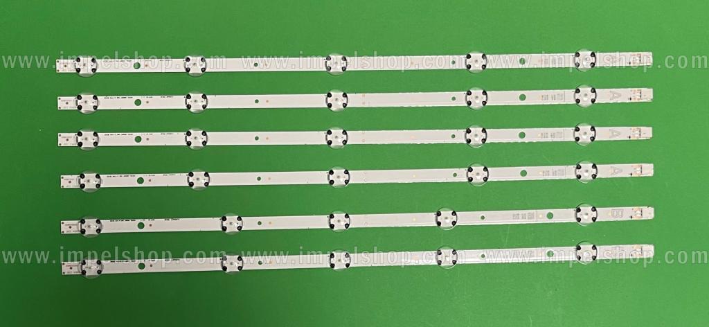 Barras De Led para TV VESTEL 48" set 6pcs , 4pcs X 480DRT VNB A-TYPE REV05 , 5LED , 3V , 447MM & 2pcs 480DRT VNB B-TYPE REV05 , 5LED , 3V , 447MM , 3V ,