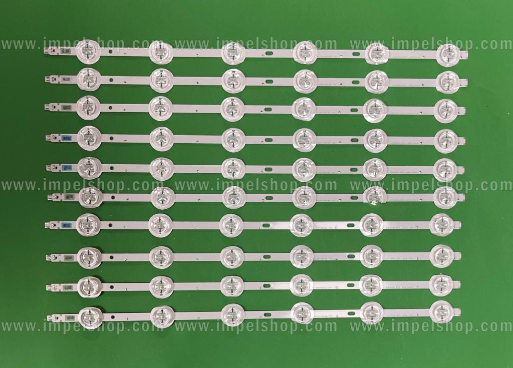 Barras De Led para TV SAMSUNG 40" set 10pcs X SVS400A96_REV5.1_6C0B_140424 , 6LED , 3V , 423MM ,