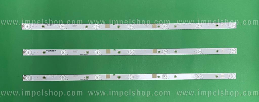 Barras De Led para TV HISENSE 32" set 3pcs X JL.D3271330-03DS-F / 32D3503V2W7C1B59417M , 7LED , 3V , 596MM