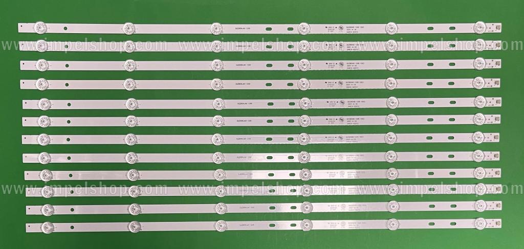 Barras De Led para TV SILO 65" setS 12pcs X DLED65HD 12X6 1003 / DLED65HD 12X6 1004 / DLED65KJAH 12X6 , 6LED , 622MM , 3V