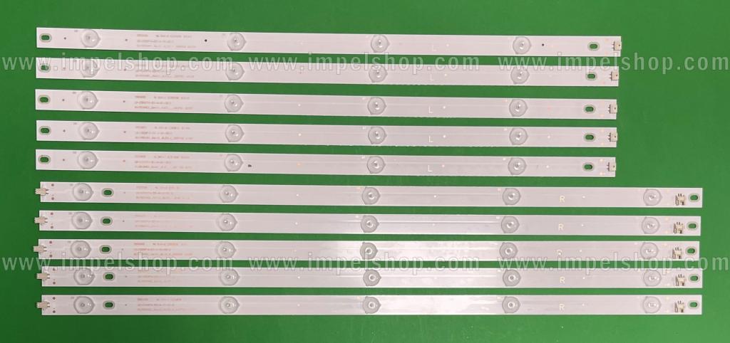 Barras De Led para TV CHANGHONG 55" set 10pcs , 5pcs X LB-C550F14-E5-A-GA-SE-1 , SVJ550AE1_Rev11_9LED_L & 5pcs X LB-C550F14-E5-A-GA-SE-2 , SVJ550AE1_Rev11_9LED_R