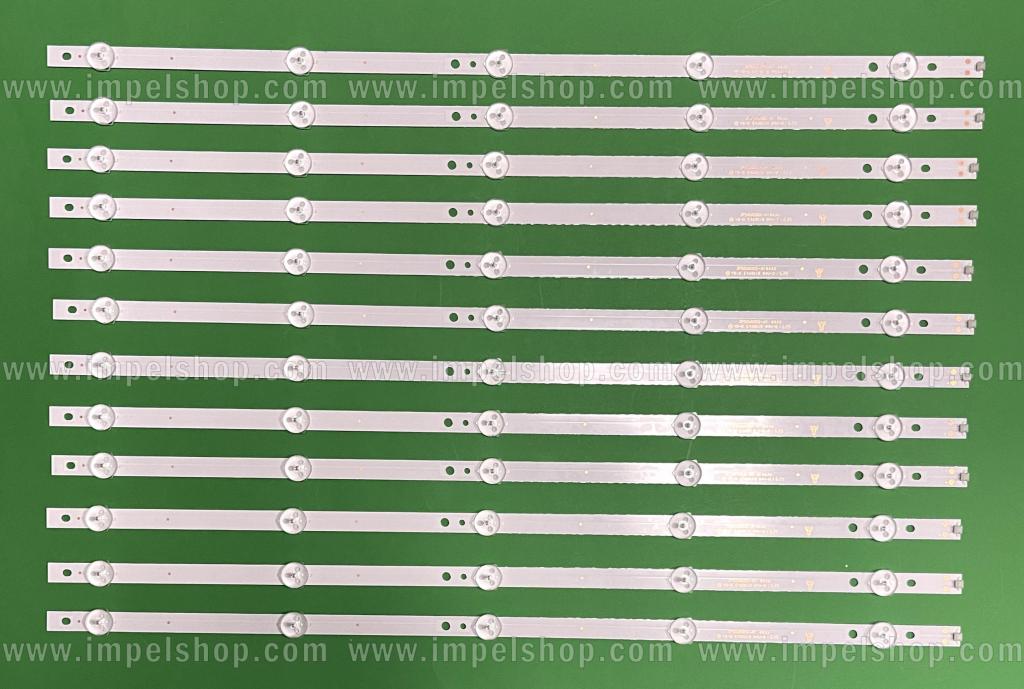 Barras De Led para TV HAIER 50" set 12pcs X ECHOM-50UK-4650UK003-A1 , CRH-EA503535051251L , 3P50UK002-A1 , YS-D E469119 , 5LED , 3V , 535MM