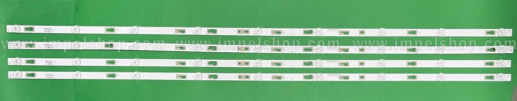 Barras De Led para TV TCL 50" set 4pcs X 50HR33M09A0 V2 50D1200 9X4 , 9LED , 3V , 986MM