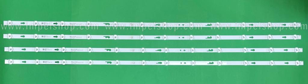 Barras De Led para TV TCL 55" set 4pcs X 55HR332M12A0 V2 55HR332M12A2 JL.D550C1330-004AD-M_V03 4C-LB550T-HRC 55D1200 55D1200-3X12-3030-LX20180301-V4 , 12LED , 1062MM , 3V ,