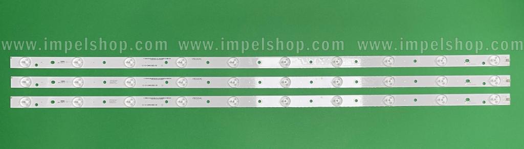 Barras De Led para TV PROSCAN 39" set 3pcs X IC-D-CNA039D139 , 10LED , 3V , 738MM