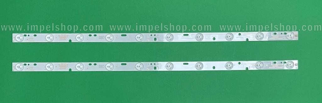 Barras De Led para TV SANYO 32" set 2pcs X KJ315D10-ZC14F-03 303KJ315034 D227PGHBYZF6A E348423 , 10LED , 3V , 571MM