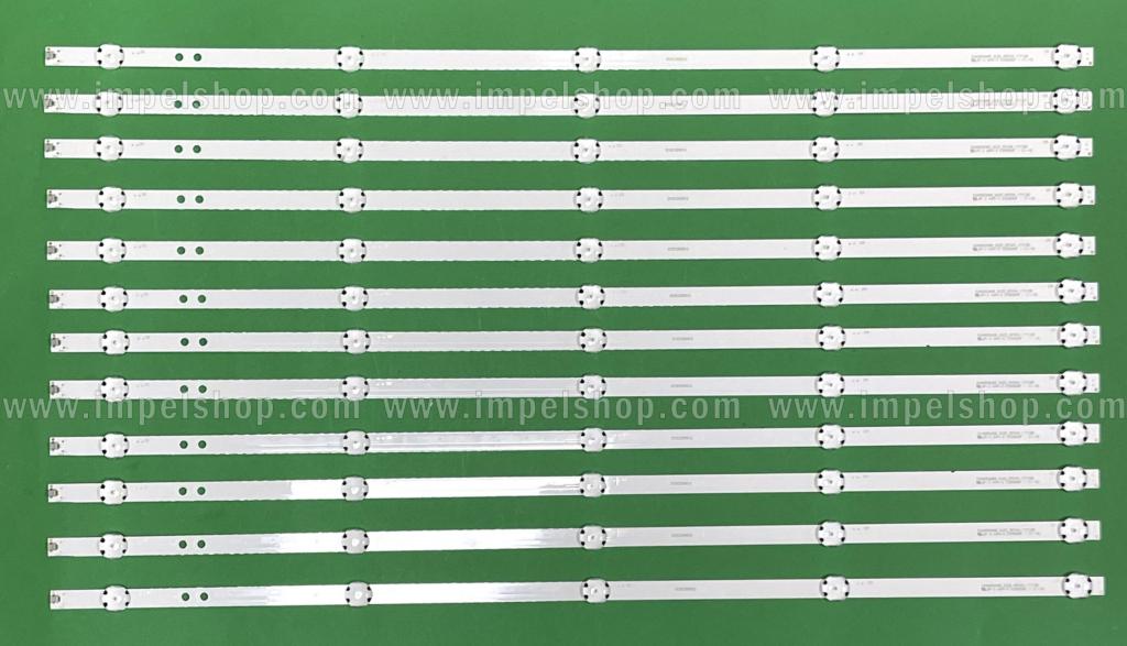 Barras De Led para TV SONY 65" set 12pcs X SVA650A66_5LED_REV04_171128 / LED SVA650A74_REV01, 5LED , 3V , 654MM