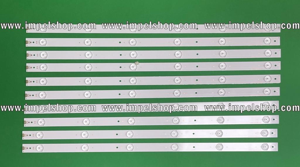 Barras De Led para TV HISENSE 55" set 10pcs X SVH550AF2_6LED_REV01 , 6LED , 3V , 583MM