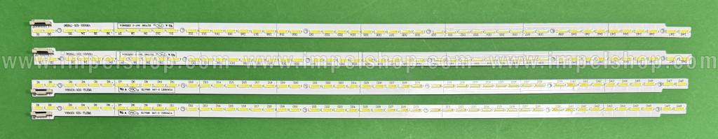 Barras De Led para TV TCL 65" set 4pcs , 2pcs X V650DK1-KS2-TLEM1 , 48LED & 2pcs X V650DK1-KS2-TREM1 , 48LED