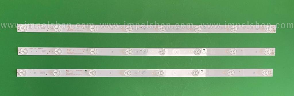 Barras De Led para TV HAIER 32" set 3pcs X 303TT315041 OD315D08-ZC17F-04 , 8LED , 3V , 590MM