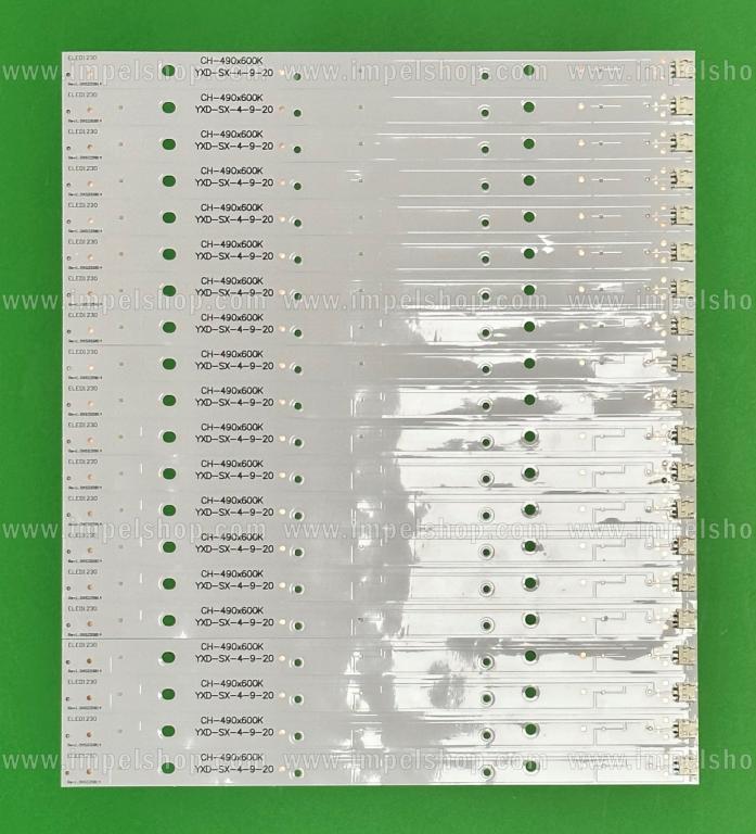 Barras De Led para TV / FLEX PANASONIC 49" set 20pcs X CH-490x600K , 3LED , 3V, 259MM ,