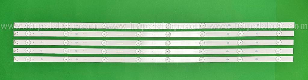 Barras De Led para TV PANASONIC 42" set 5pcs X IC-A-HWCC42D486 , 8LED , 3V , 849MM ,